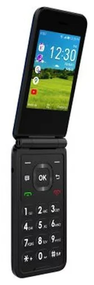 Prepaid 4G LTE Flip Phone, 2MP Camera, Android, Classic Navy O191800
