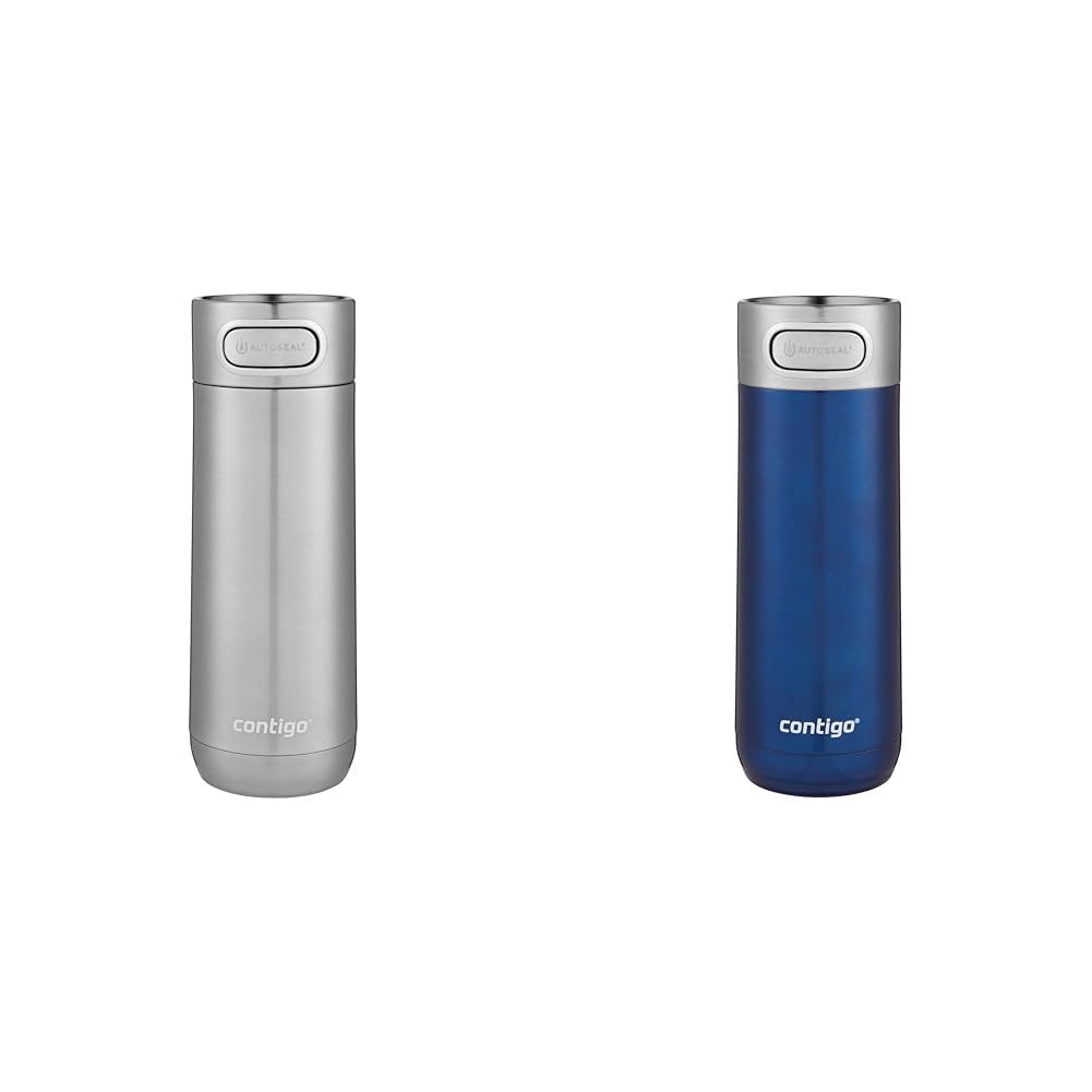 16oz Stainless Steel Thermal Travel Mugs Set of 2 T384