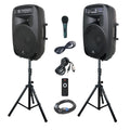 15-Inch 2000 Watt 2-Way Powered PA Speaker System U329
