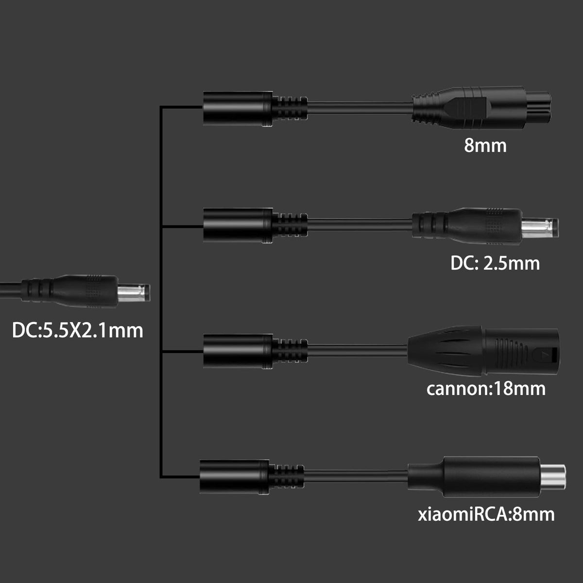 42V 2A Electric Scooter Charger with 4 Plugs D4509