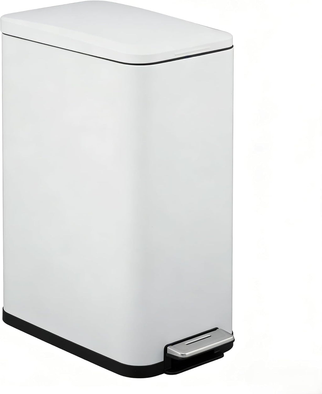 13 Gallon Stainless Steel Slim Trash Can with Soft-Close Lid G973