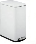 13 Gallon Stainless Steel Slim Trash Can with Soft-Close Lid G973