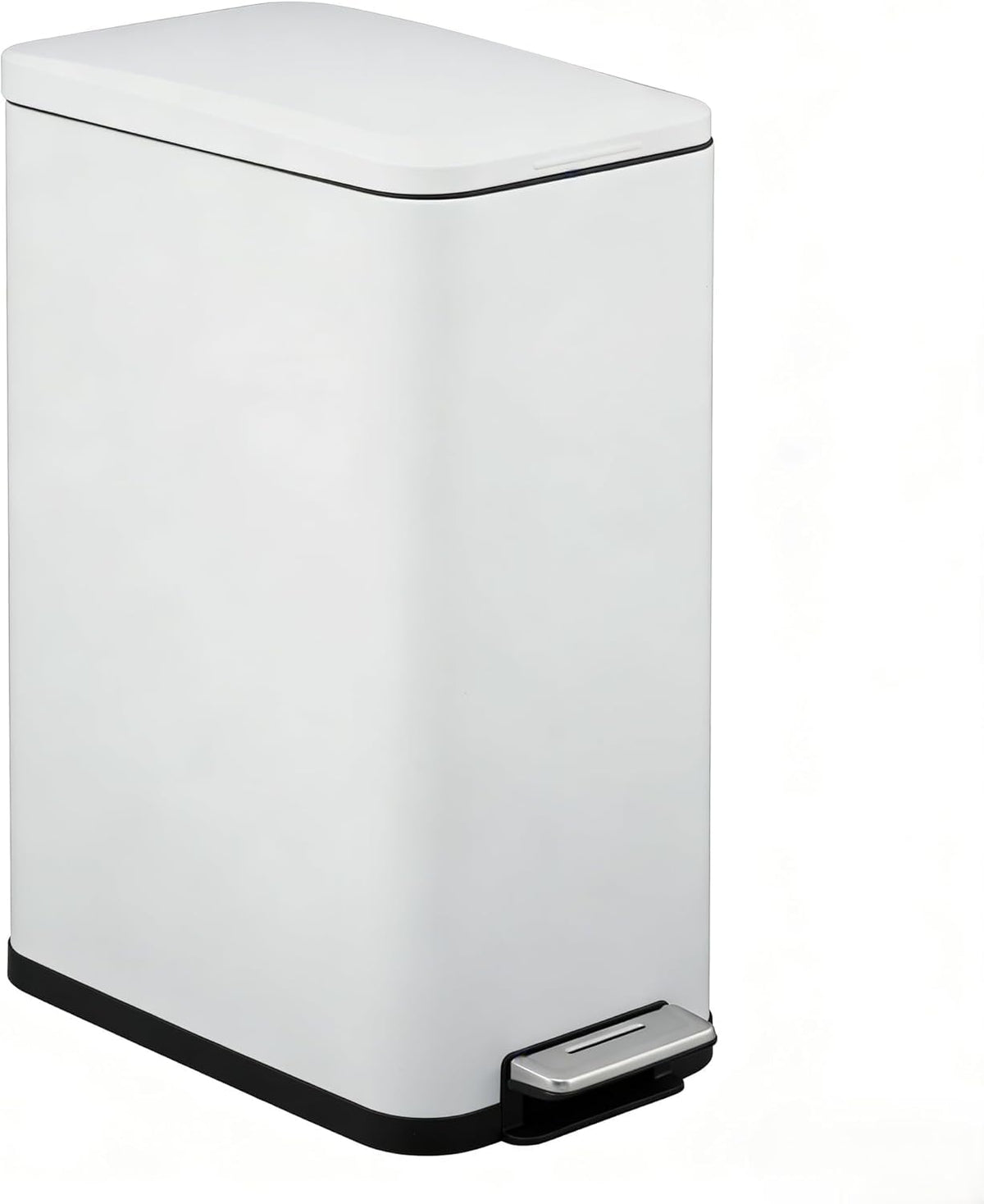 13 Gallon Stainless Steel Slim Trash Can with Soft-Close Lid G973