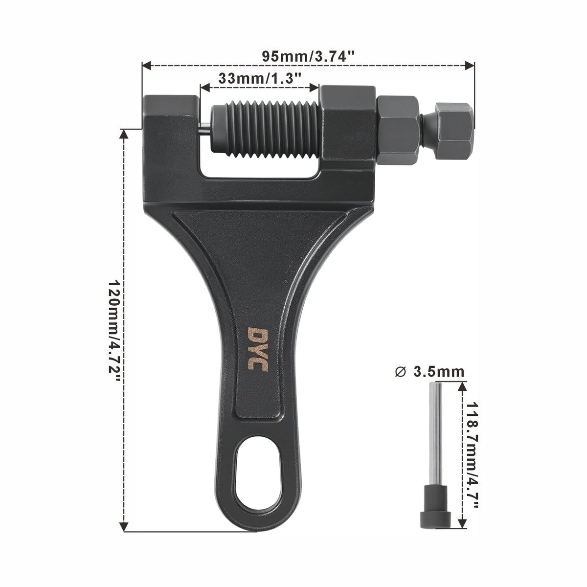 Chain Breaker Tool with 2 Replaceable Cutting Pins F2280