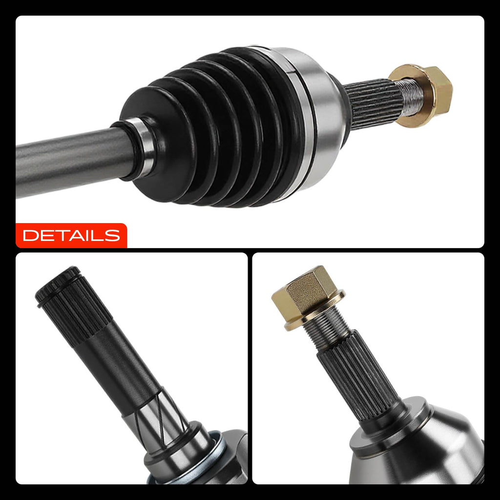 Set of 2 Front CV Axle Shaft Assembly F18034