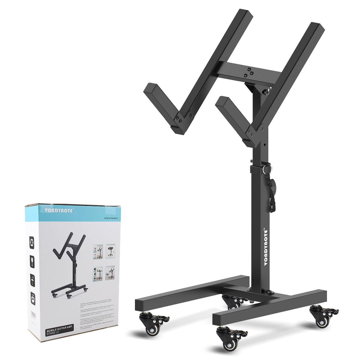Adjustable Guitar Amp Stand with Wheels O790