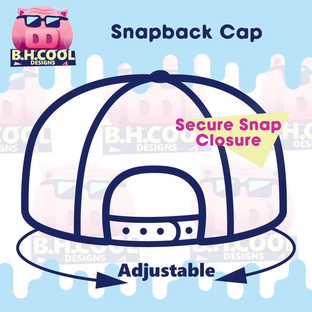 Structured Flat Bill Hat Snapback Closure O7439