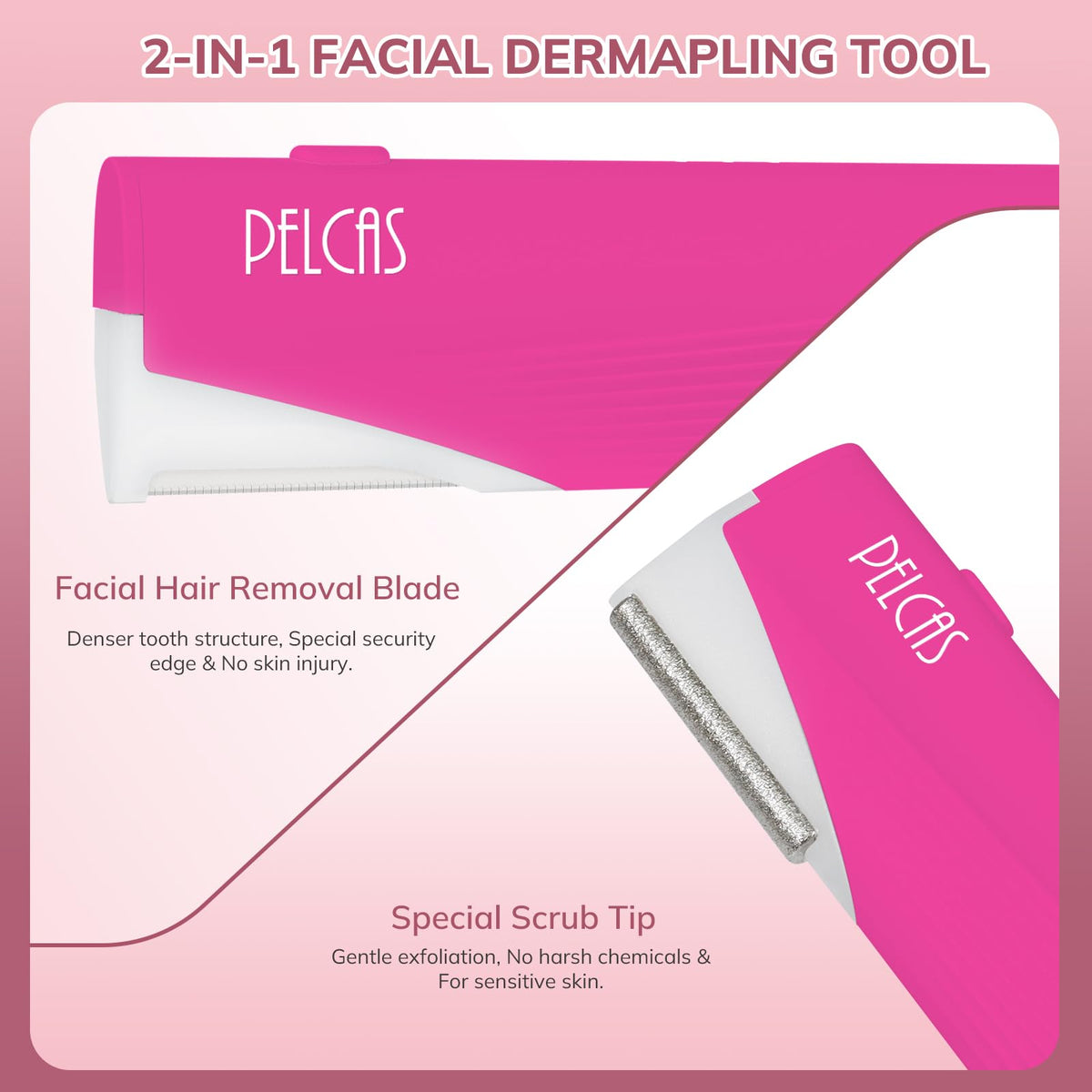 Electric Dermaplaning Tool Kit with LED J41196