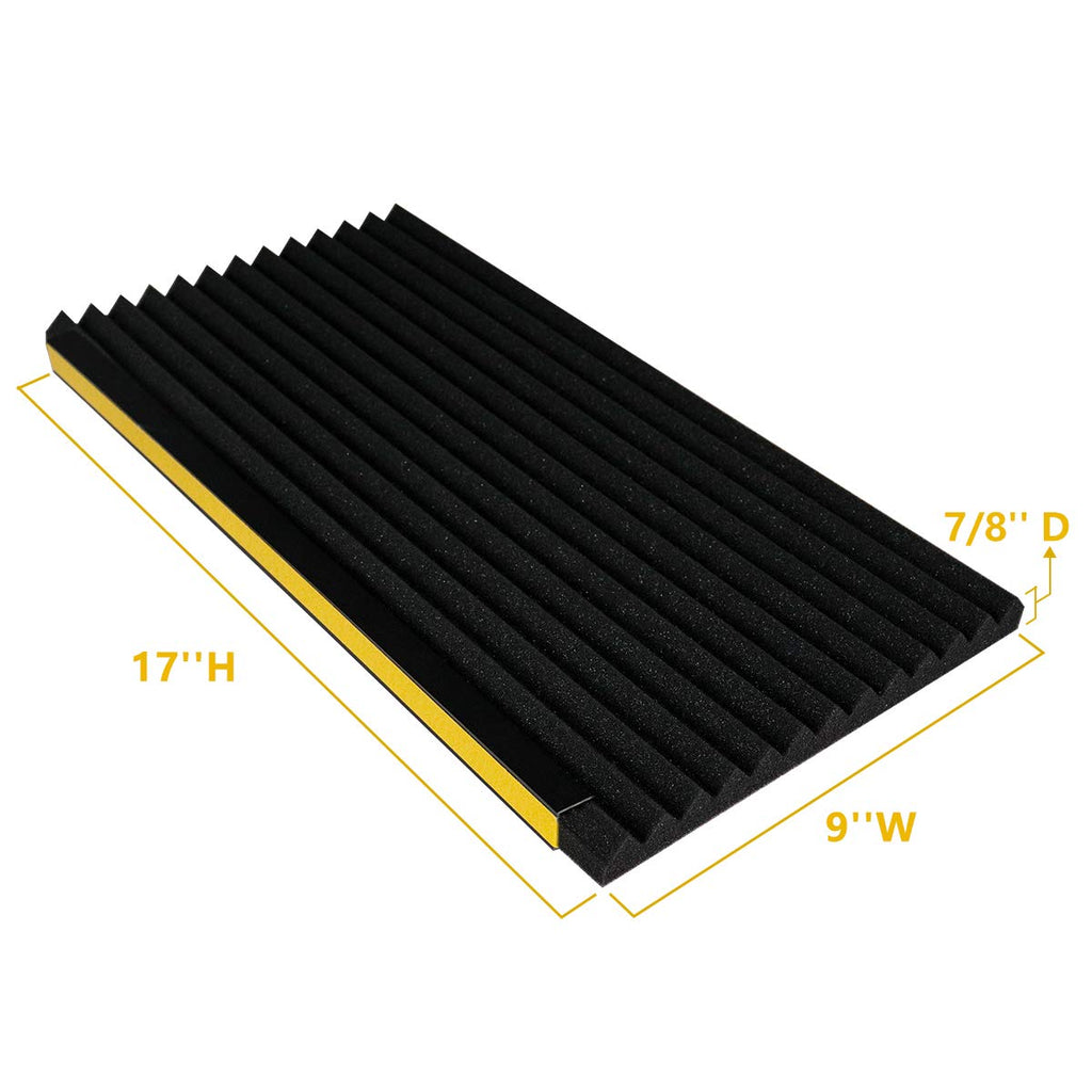 Window Air Conditioner Foam Insulation Panels, 2 Pack, Black, 17in High x 9in Wide B525984