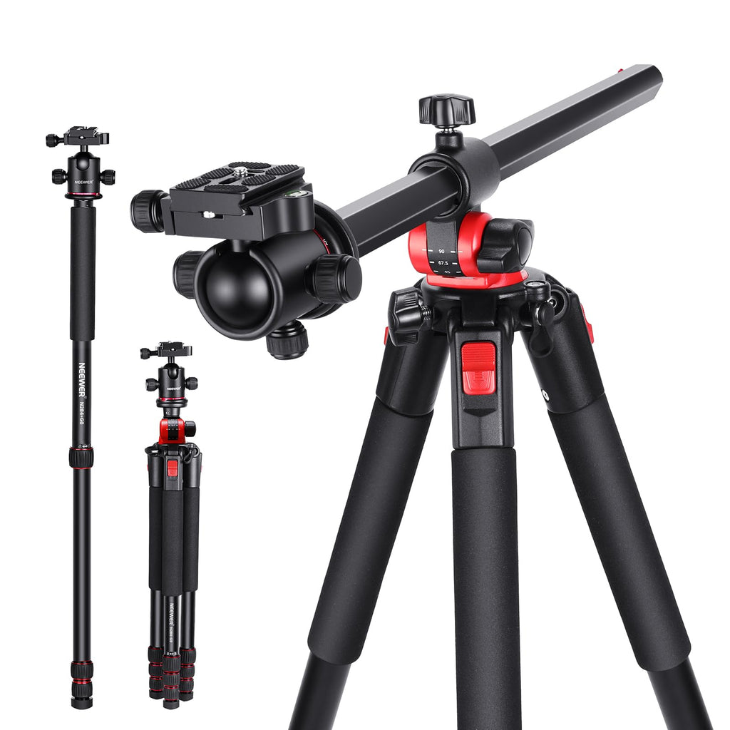 72 Inch Camera Tripod Monopod with Ball Head D752