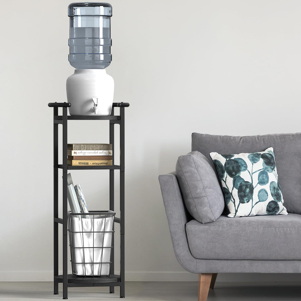 Black 5 Gallon Water Jug Stand R976