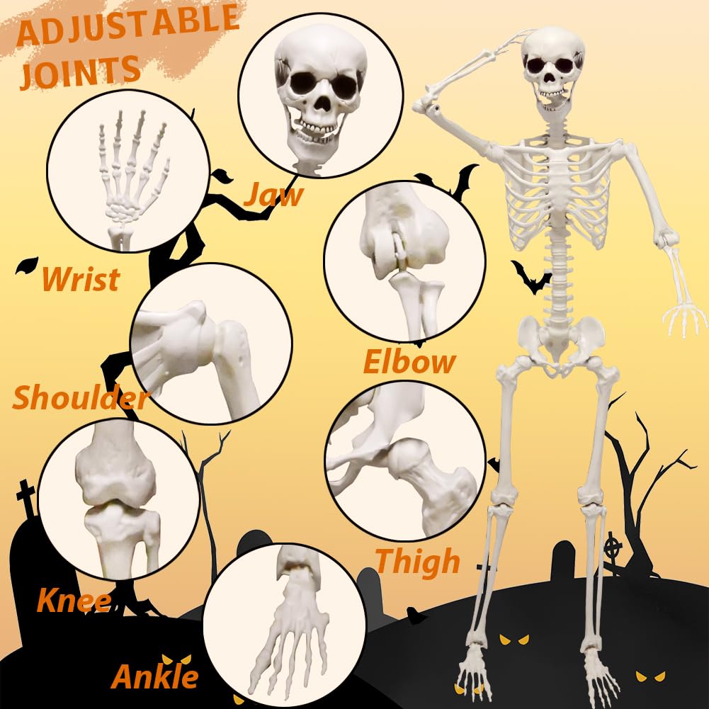 Full Size Skeleton with Dog Cat N84288