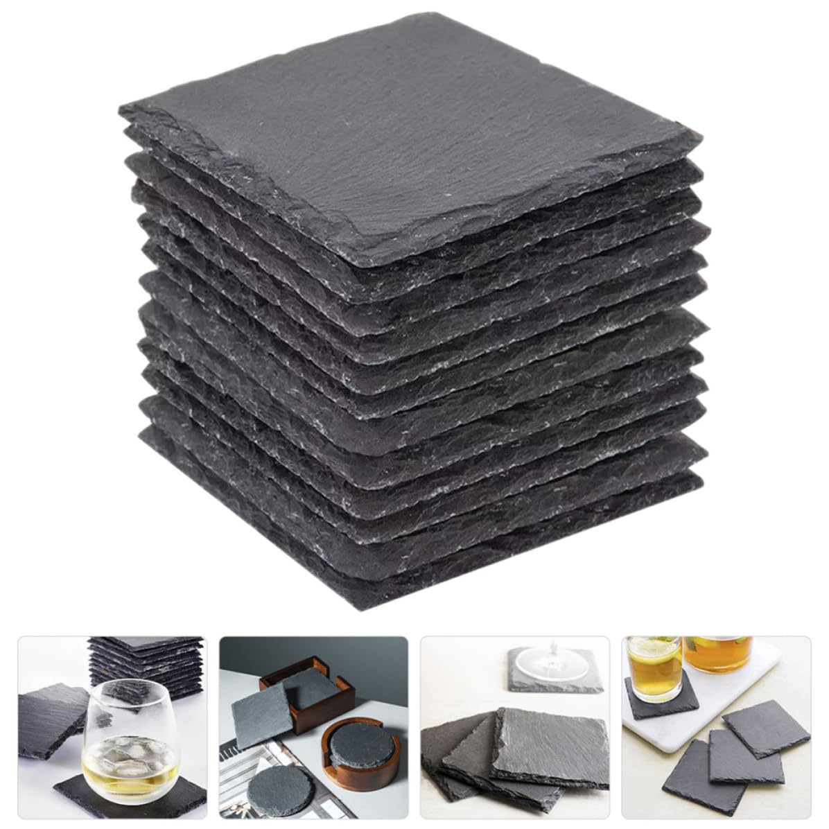 Natural Stone Drink Coasters Set K735