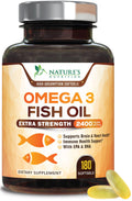 Omega 3 Fish Oil 2400mg Softgels X4400