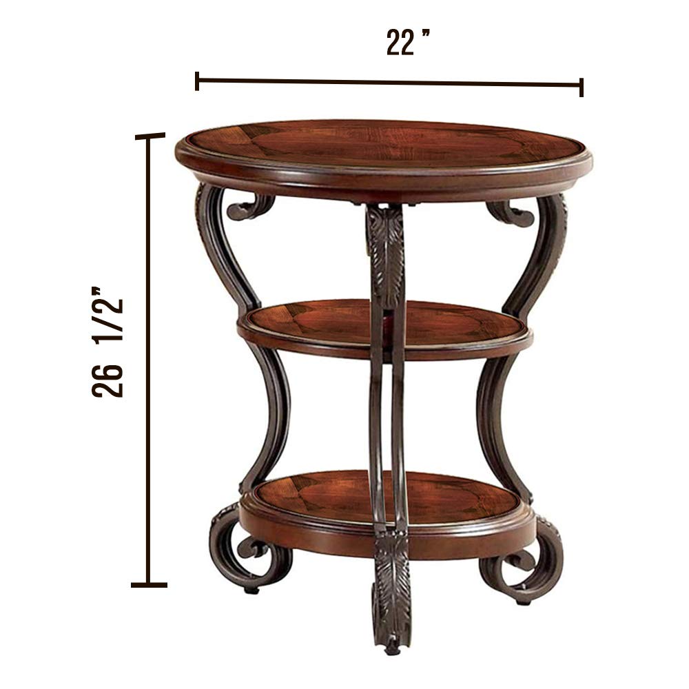 Brown Cherry End Side Nesting Tables P280