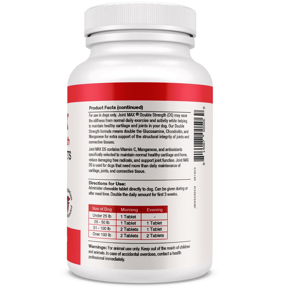 Double Strength Chewable Tablets for Dogs, 250 Tablets O262