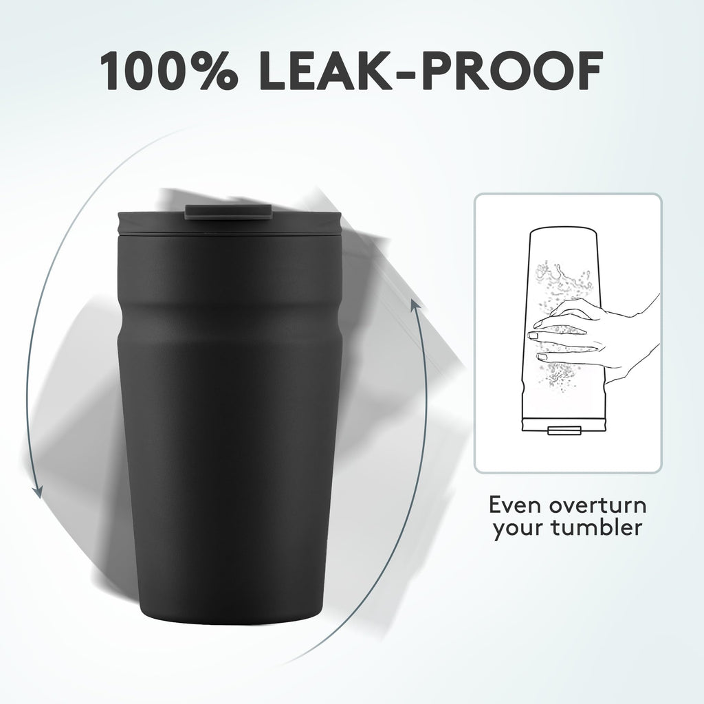 16oz Insulated Stainless Steel Coffee Tumbler with Lid R214