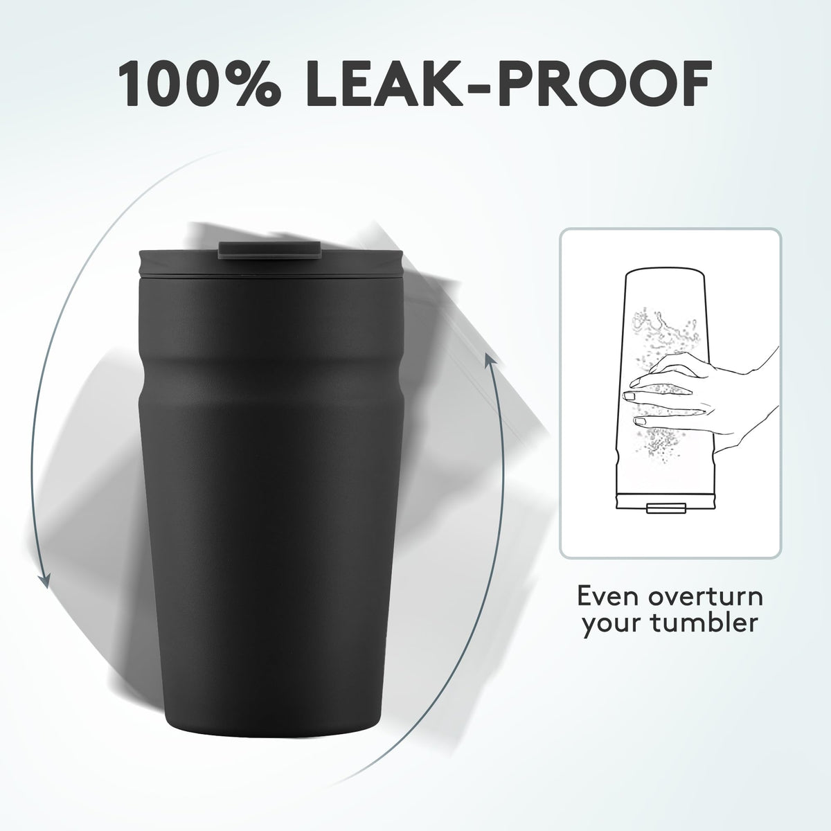 16oz Insulated Stainless Steel Coffee Tumbler with Lid R214