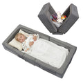 Portable Toddler Travel Bed with Soft Foam Safety Rails Y181