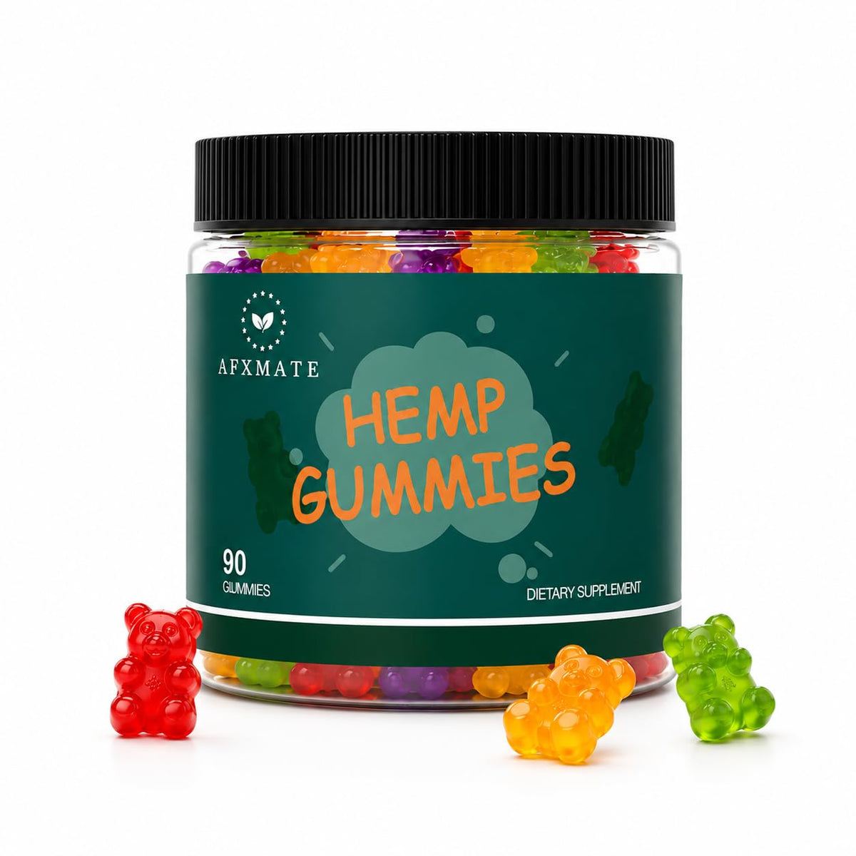 Hemp Gummies Fruit Flavored 90 Gummies U181