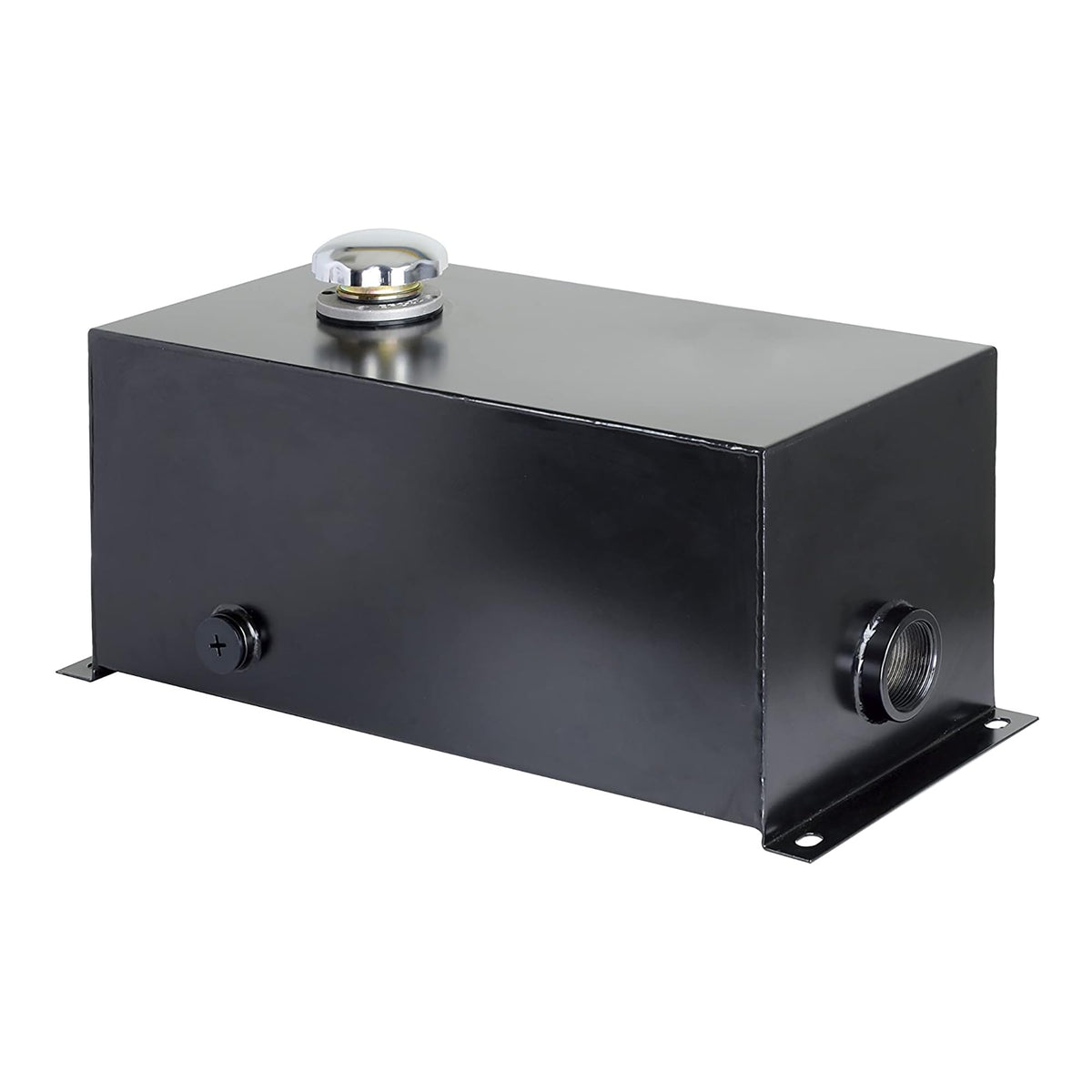 14 Gauge Welded Steel Hydraulic Reservoir Tank, Black, 5 Gallon A681