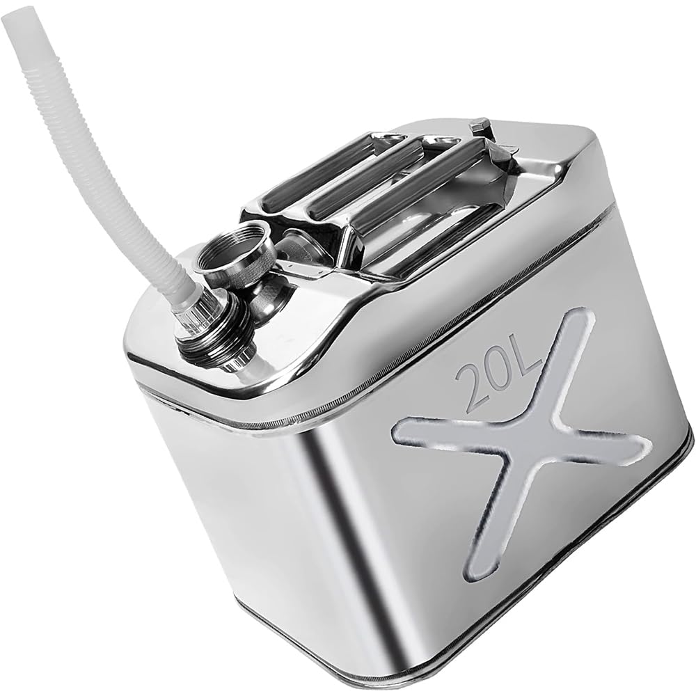 5 Gallon 304 Stainless Steel Oil Storage Can with Spout T865