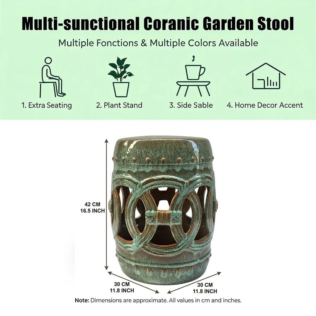 Ceramic Garden Stool F425