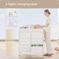 White 6 Drawer Changing Table Dresser U22872