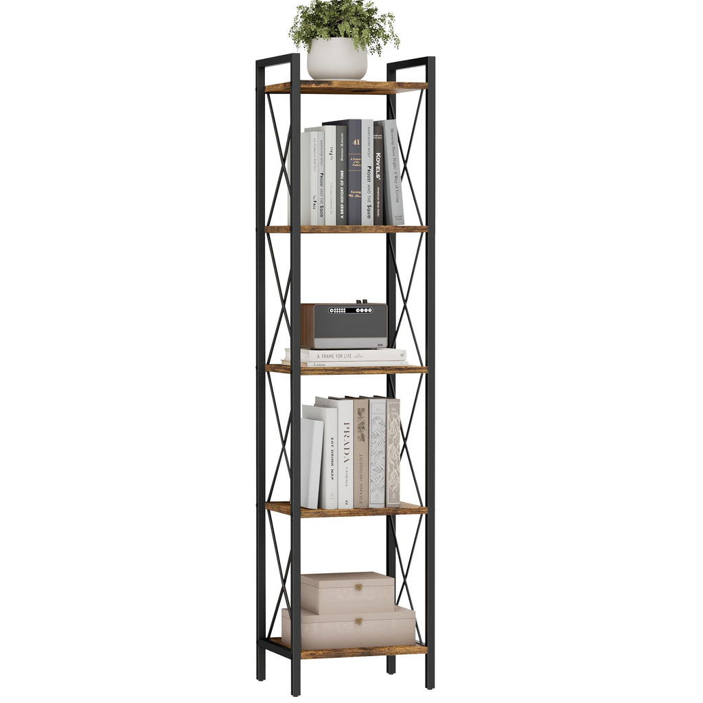 5 Tier Metal Bookshelf J77748