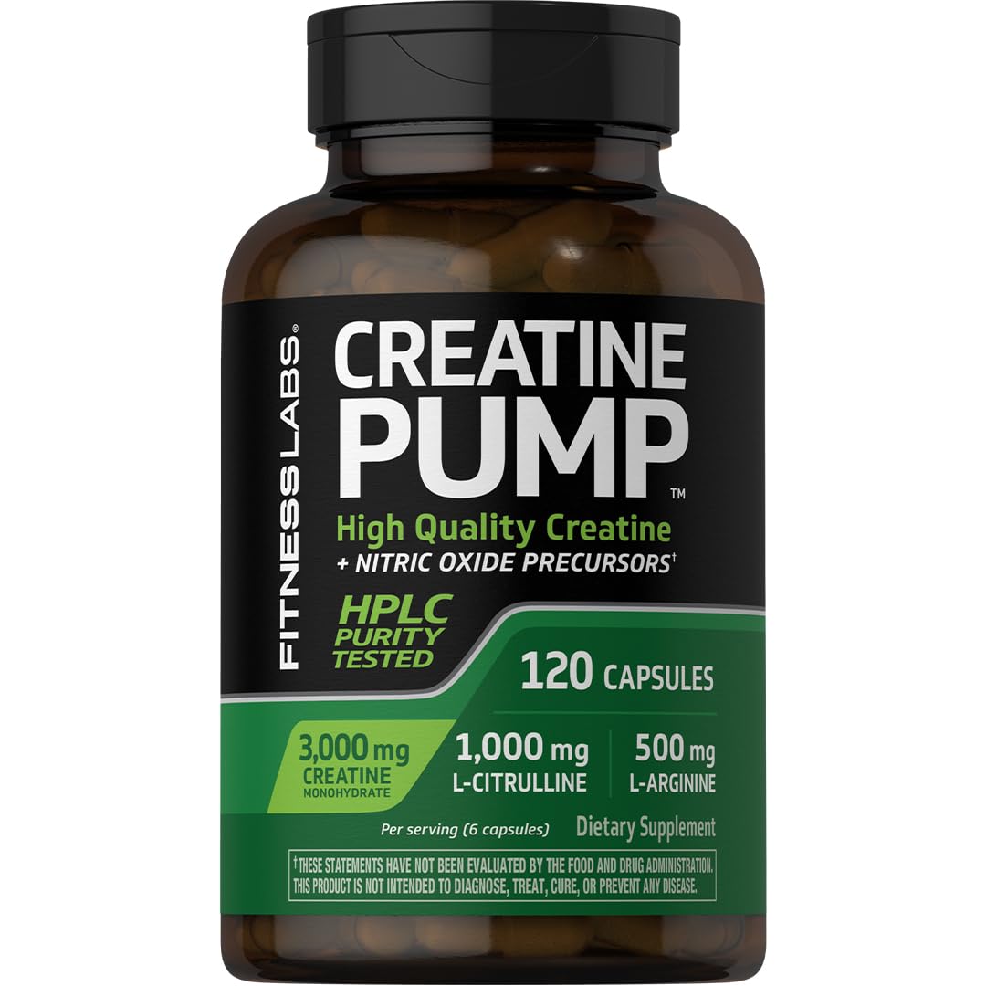 Creatine Monohydrate Capsules 3000mg 120 Count K4664