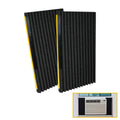 Window Air Conditioner Foam Insulation Panels, 2 Pack, Black, 17in High x 9in Wide B525984