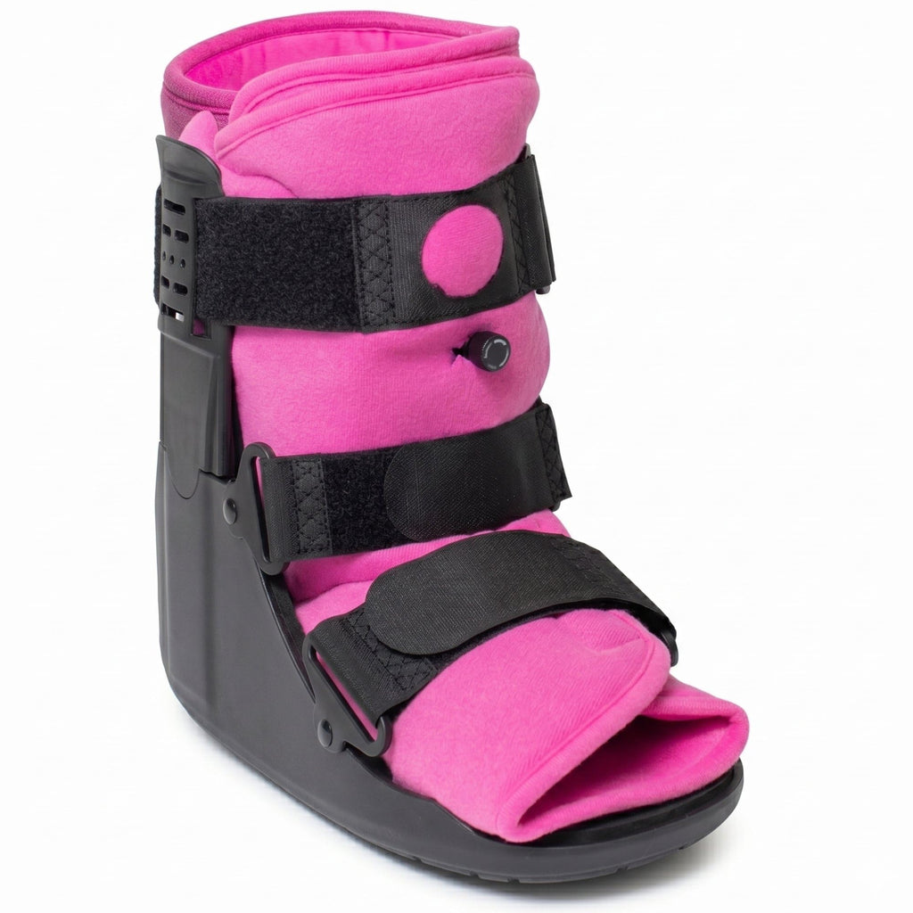 Pink Short CAM Walker Boot V5573