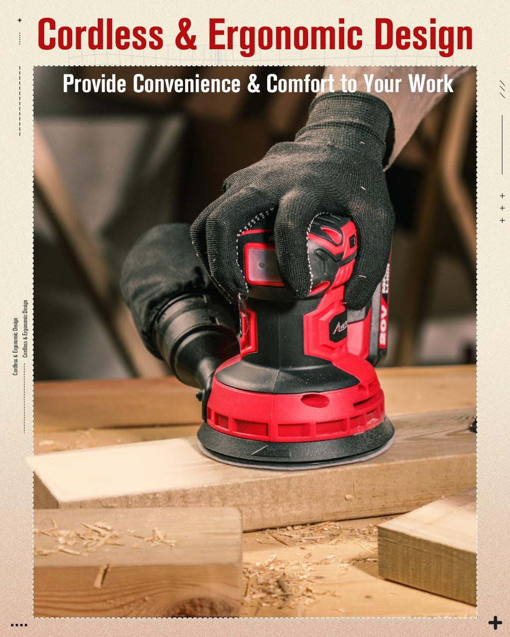 20V Cordless Random Orbital Sander 5” K5830