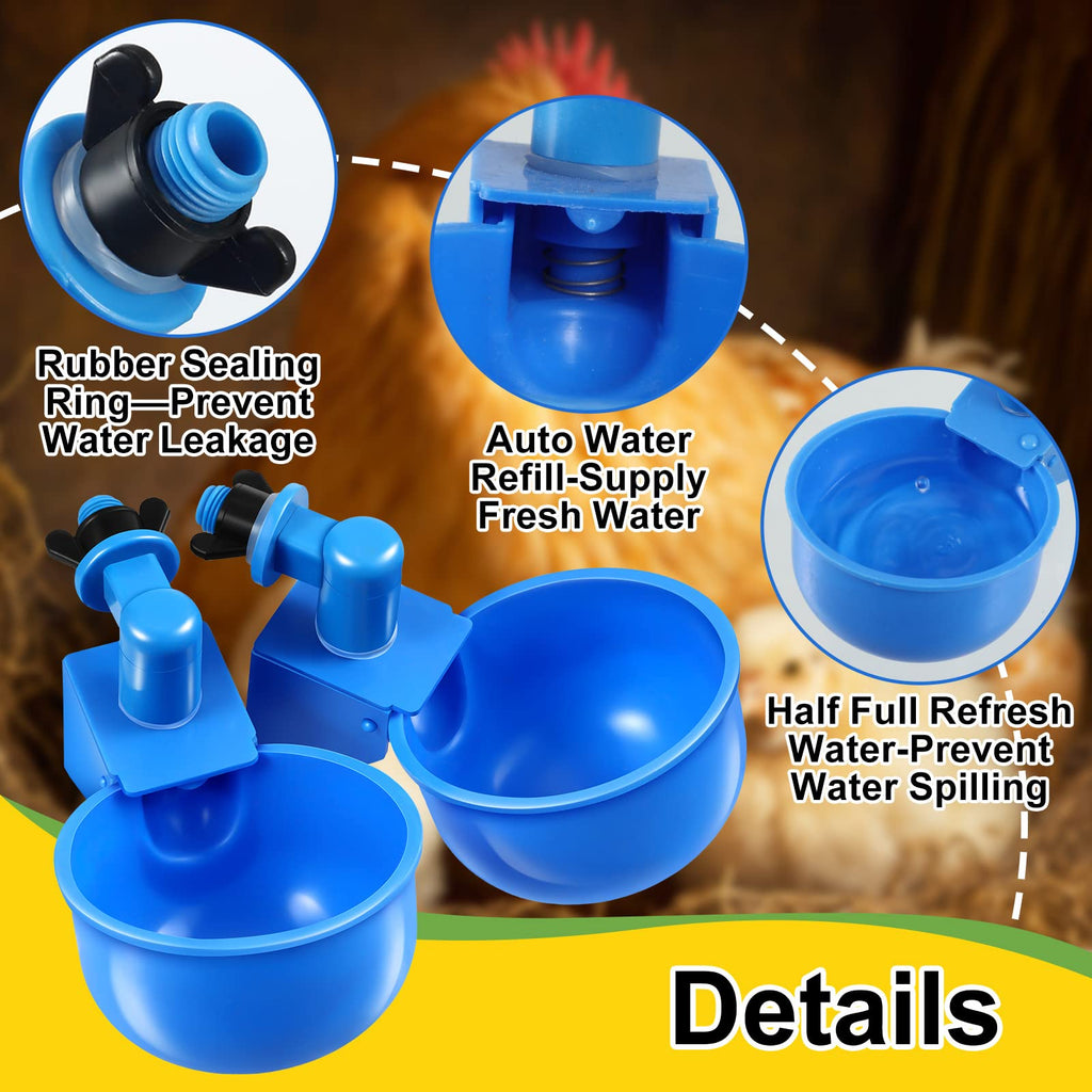 50 Pcs Chicken Waterer Cup A7829