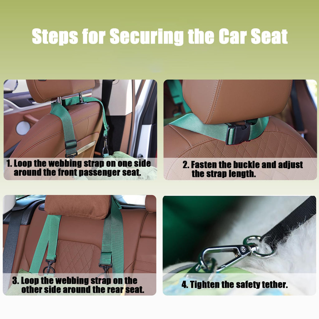2-in-1 Dog Car Seat for Small Dogs O7977