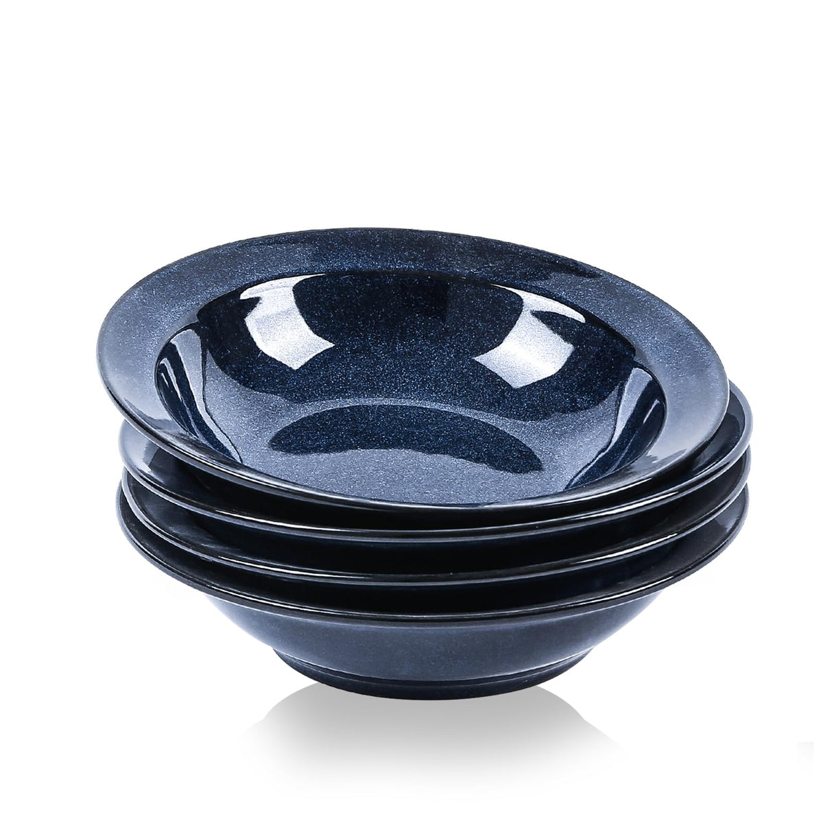 Blue 27oz Ceramic Soup Bowls Set of 4 Y1693