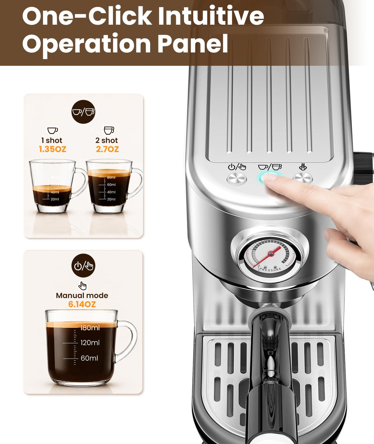 20 Bar Espresso Machine with Milk Frother Z87585