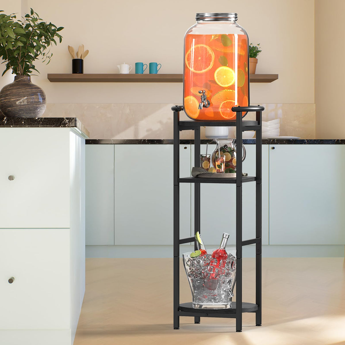 Black 5 Gallon Water Jug Stand R976