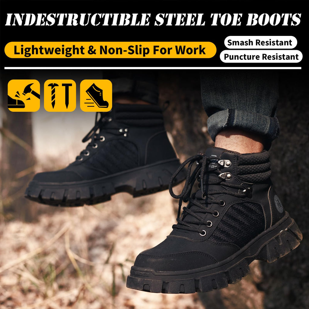 Waterproof Steel Toe Work Boots A936120