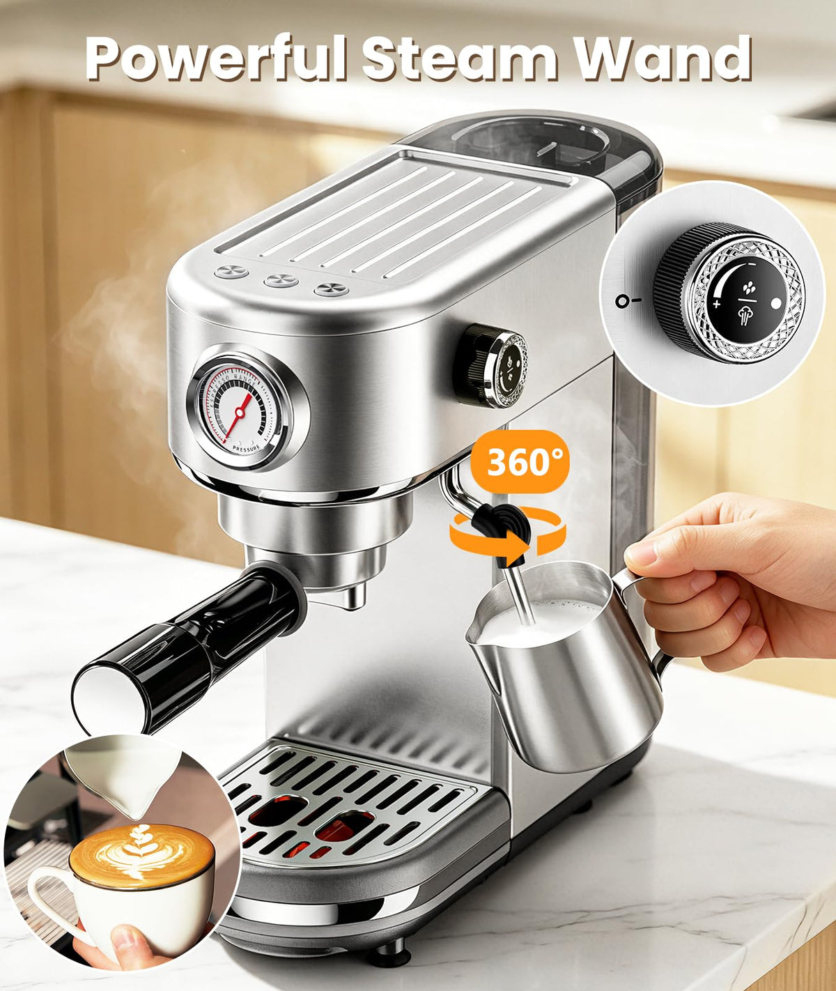 20 Bar Espresso Machine with Milk Frother Z87585