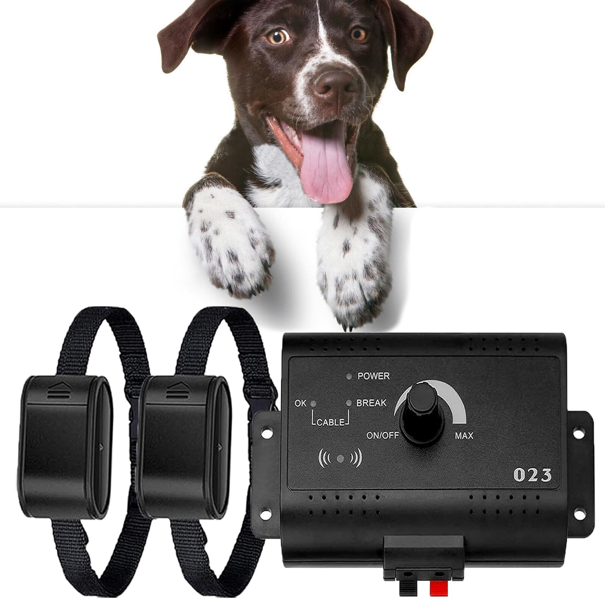 Electronic Dog Fence & Training Collar System, 1/2 Acre, Waterproof Q173