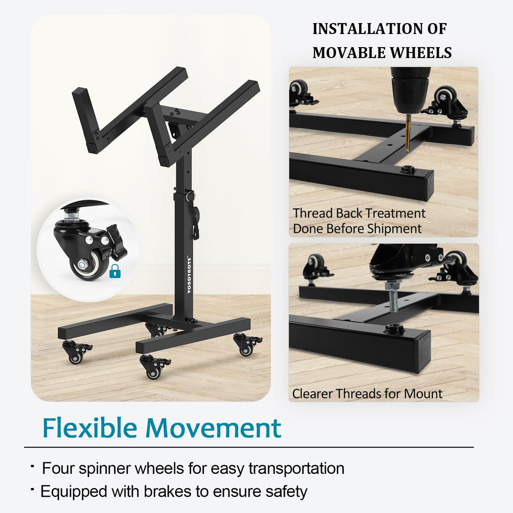 Adjustable Guitar Amp Stand with Wheels O790