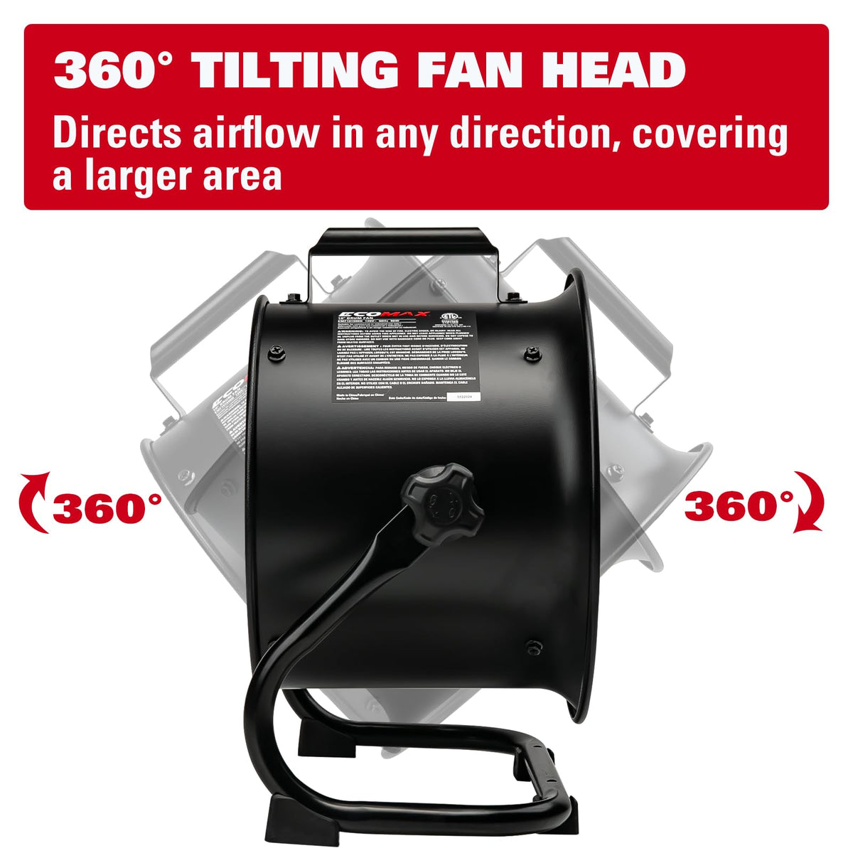 10 Inch High Velocity Drum Fan O490