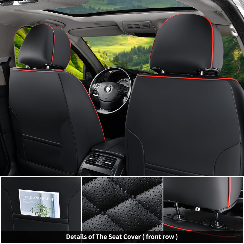 Waterproof Nappa Leather 5 Seats Car Seat Covers Q9805