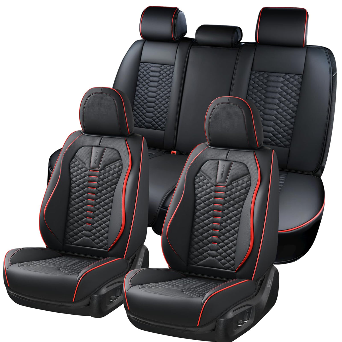 Waterproof Nappa Leather 5 Seats Car Seat Covers Q9805