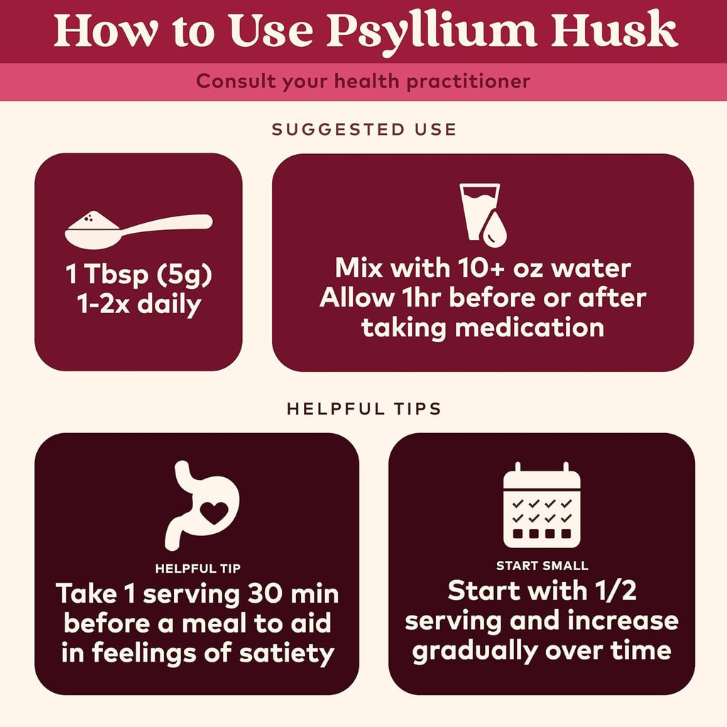 Whole Psyllium Husk Powder Organic Vegan 12 oz Z997249