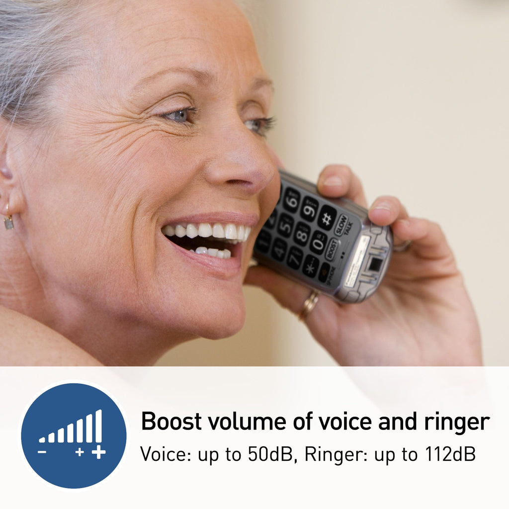 Amplified Cordless Phone with Slow Talk and Hearing Aid Compatibility Z3195
