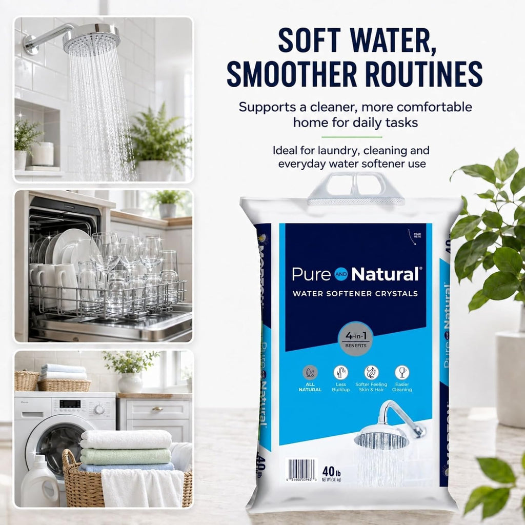 Pure Water Softener Salt Crystals 40 lb Pack of 4 R4489