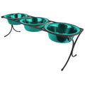 12 Cup Raised Feeder with Stainless Steel Bowls N9669