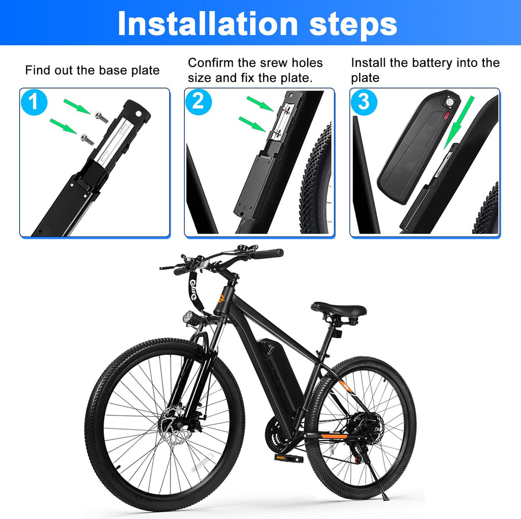 48V 13Ah Lithium Ebike Battery with 30A BMS J3064